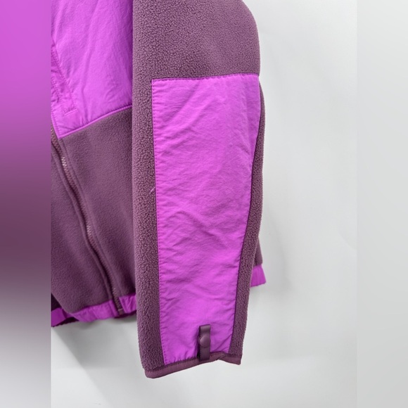 North Face Retro Denali Fleece Jacket Youth Medium 10-12 Purple Zipped Pockets - Picture 9 of 12